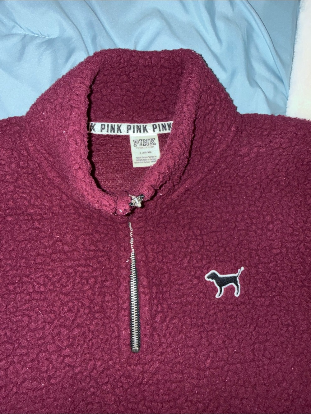 PINK Victoria's Secret Sherpa Quarter-Zip - Picture 2 of 2